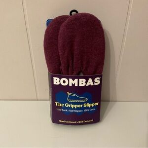 NWT BOMBAS Gripper Slippers Purple Size XS Extra Small (US W 5-6.5)